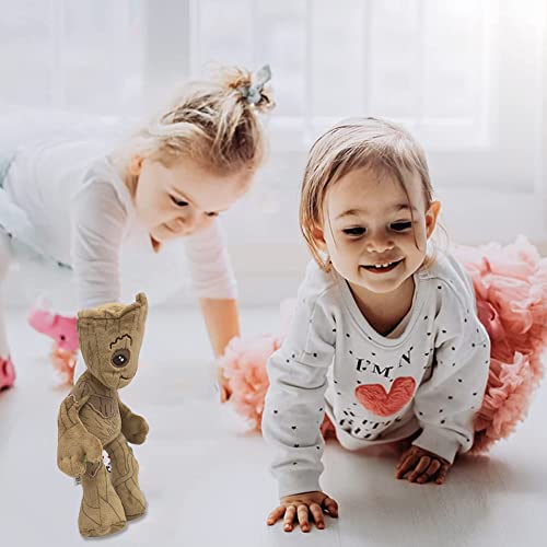 FISAPBXC Groot Soft Plush Toy Cute Groot Plush Doll Soft Stuffed Collectable Birthday Christmas Toys Gifts Home Decoration Suitable for Boys Girls Kids 22cm