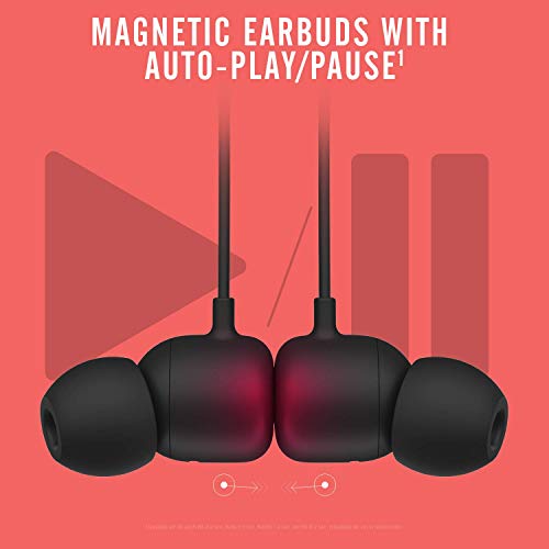 Beats Flex Wireless Earphones – Apple W1 Headphone Chip, Magnetic Earbuds, Class 1 Bluetooth, 12 Hours of Listening Time, Built-in Microphone - Black