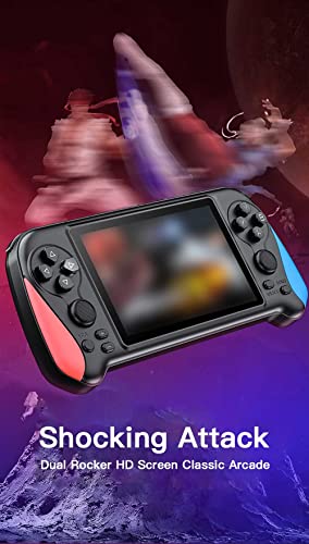 Handheld Game Console,Built In 14000+ Games,3.5'' Screen Retro Game Console, 1.3GHZ Quad-Core Processor,5000mAh Rechargeable Hand Held Game Consoles Support Video Music E-Book