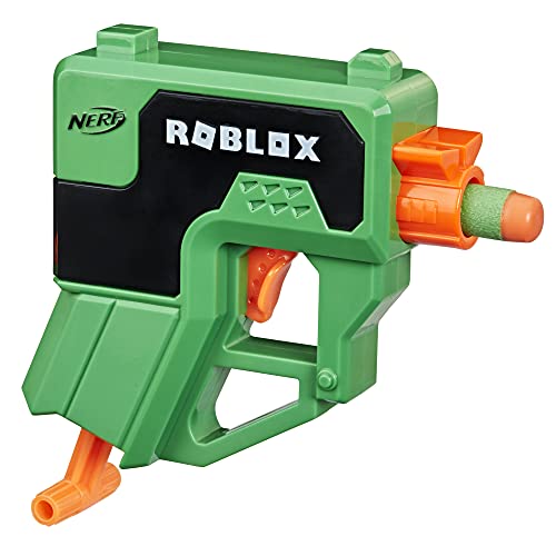 Nerf Roblox Phantom Forces: Boxy Buster Dart Blaster, Pull-Down Priming Handle, 2 Elite Darts, Code to Unlock in-Game Virtual Item Multicolor F2496