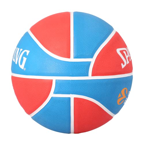 Spalding - EUROLEAGUE Team SZ7 - FC Bayern - Basketball - Size 7 - Basketball - Material: Rubber - Outdoor - Non-Slip - Excellent grip - Very resistant