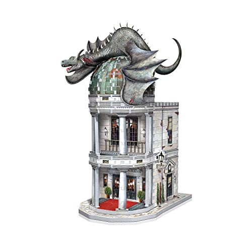 Wrebbit | Diagon Alley Collection: Gringotts Bank - 300 -Piece | 3D Jigsaw Puzzle | Ages 14+ |