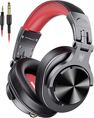 OneOdio DJ Headphones, Over Ear Headphones for Studio Monitoring and Mixing, Professional Headset with Stereo Bass Sound, Foldable Headphones Suitable for Electric Drum Keyboard Guitar Amplifier