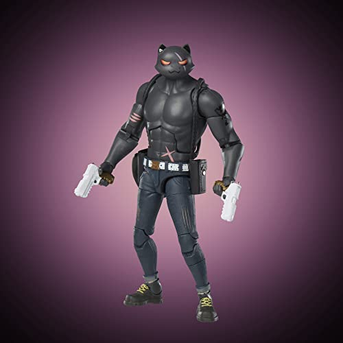 Hasbro F49625X0 Fortnite Victory Royale Series Meowscles (Shadow) Deluxe Pack Action Figure 15Cm, Multi-Coloured, único