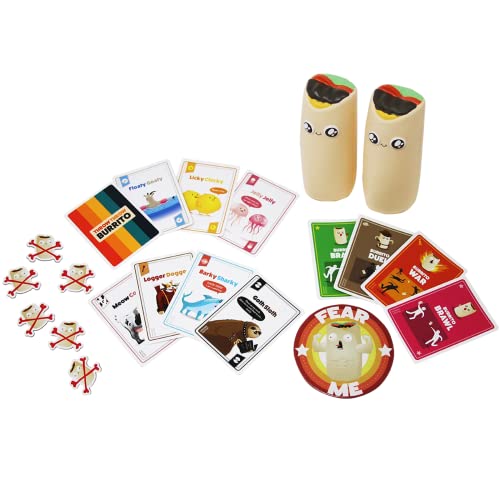 Throw Throw Burrito Card Game by Exploding Kittens - A Dodgeball Card Game - Fun Family Card Games for Adults, Teens & Kids, 2-6 Players