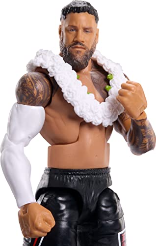 Mattel WWE Elite Action Figure SummerSlam Jey USO with Accessory and Mr. Perfect Build-A-Figure Parts (HPB26)