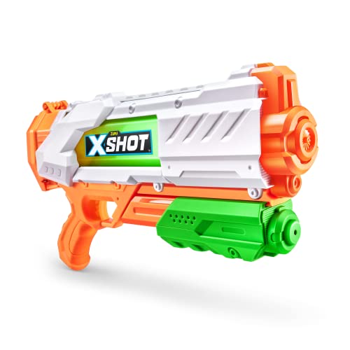 X-Shot Water Fast-Fill Medium Water Blaster 2 Pack, Water Gun, Summer Outdoor Pool Toy (2 Water Blasters Included), mailer box