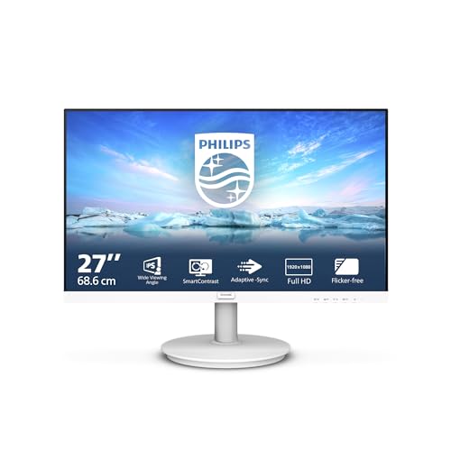 PHILIPS 271V8W 27-inch IPS V Line Full HD led Monitor-White