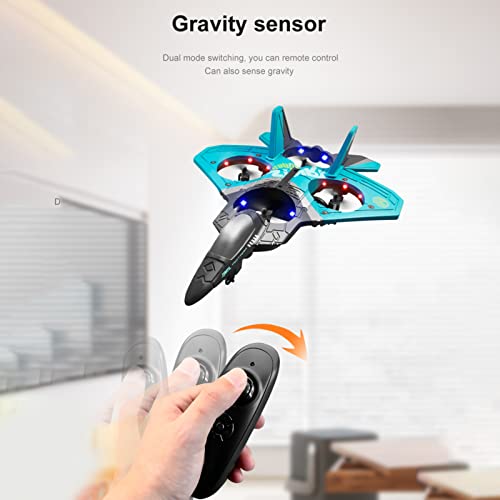 Remote Control Helicopter RC Helicopters,RC Plane Airplane Toys Ready To Fly 2.4GHz 6CH EPP 4 Motor Rc Helicopters for Adult Kids with Function Gravity Sensing Stunt Roll Cool Light Battery