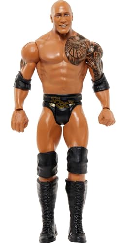 Mattel WWE The Rock Top Picks Action Figures, 6-inch Posable Collectible & Gift for Ages 6 Years Old & Up