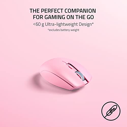 Razer Orochi V2 - Mobile Wireless Gaming Mouse with up to 950 Hours of Battery Life (Ultra Lightweight Design, HyperSpeed Wireless and Bluetooth, 2nd Gen Mechanical Mouse Switches) Quartz Pink