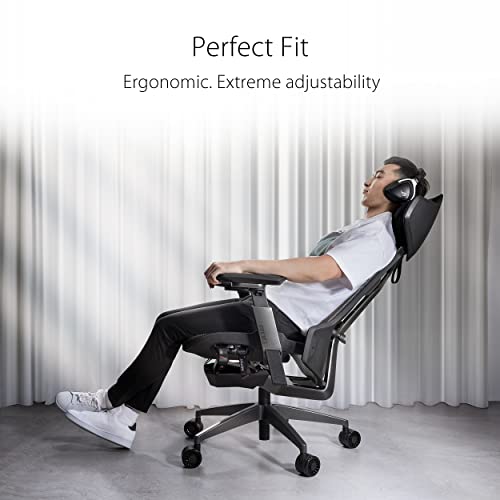 ASUS Ergonomic Gaming Chair, Black, One Size