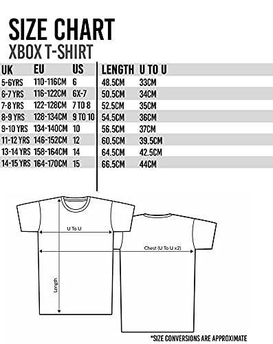 Xbox T-Shirt for Boys & Girls | Kids Block Green Game Logo Top | Children Gamers Clothing Merchandise 12-13 Years