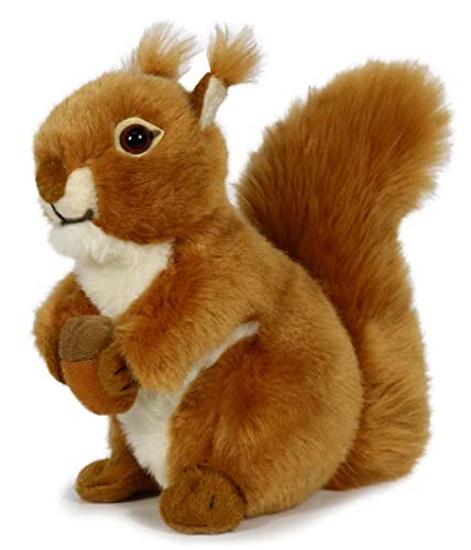 ICE KING BEAR Red Squirrel Stuffed Animal Plush Soft Toy (with Nut)