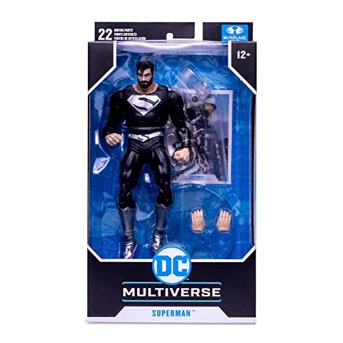 McFarlane Toys, DC Multiverse Solar Superman 7-inch Action Figure with 22 Moving Parts, Collectible DC Superman Figure with Unique Collector Character Card – Ages 12+