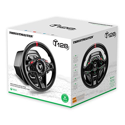 Thrustmaster T128, Force Feedback Racing Wheel with Magnetic Pedals, Xbox Series X|S, Xbox One, PC