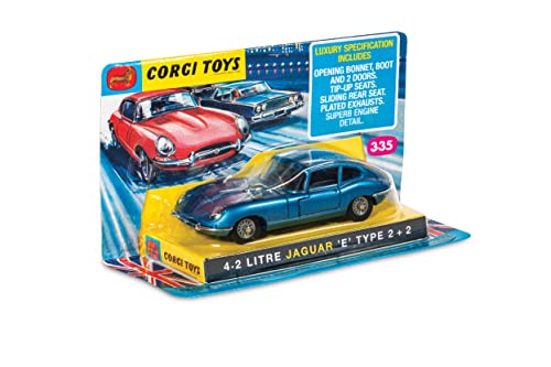 Corgi - Toys RT33501 Jaguar 4.3 litre E Type, Blue