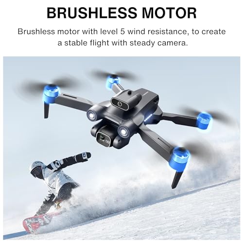 Jinsoku S150 Foldable Drone, 2K Camera Quality For Adults & Kids, 36 Mins Long Flight Time, FPV Professional RC Quadcopter with Brushless Motor, 5G WIFI, 2 Batteries, Easy to Use For Beginners