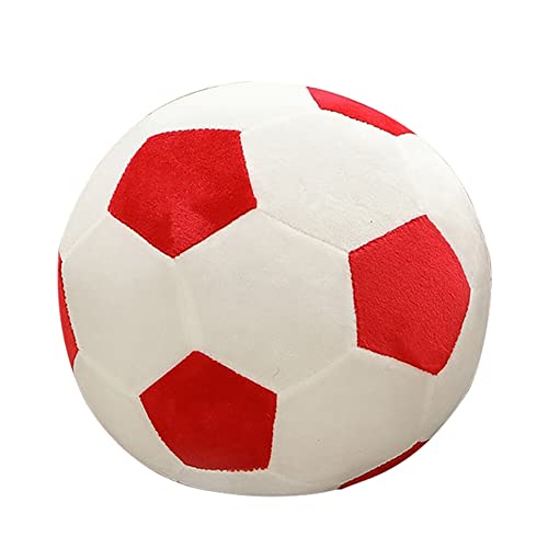 Plush Football Toy, Soft Fluffy Stuffed Football Plush Toy Soccer Ball Soft Pillow Gift Sports Toy The for Children Kids Boy Girl Baby,30cm