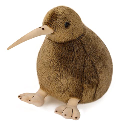 Kiwi Bird Plush Toy, Stuffed Animal Furry Kiwi Plushie Doll, Soft Fluffy Like Real Bird Hugging Toy - Present for Every Age & Occasion, L (al-01-4)
