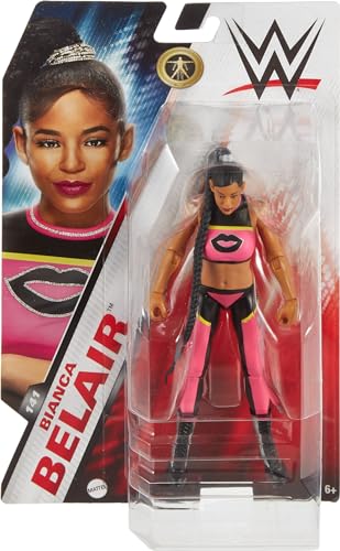 Mattel WWE Action Figure, 6-inch Collectible Bianca Belair with 10 Articulation Points & Life-Like Look, HTW16