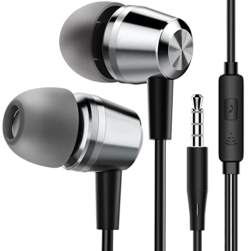 Blukar Earphones, In-Ear Headphones Earphones High Sensitivity Microphone – Noise Isolating, High Definition, Pure Sound for iPhone, iPad, Smartphone, MP3 Players etc.