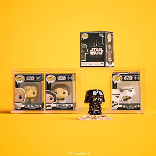 Funko Bitty POP! Star Wars - Princess Leia™, R2-D2™, C-3PO™ and A Surprise Mystery Mini Figure - 0.9 Inch (2.2 Cm) Collectable - Stackable Display Shelf Included - Gift Idea - Party Bags Stocking