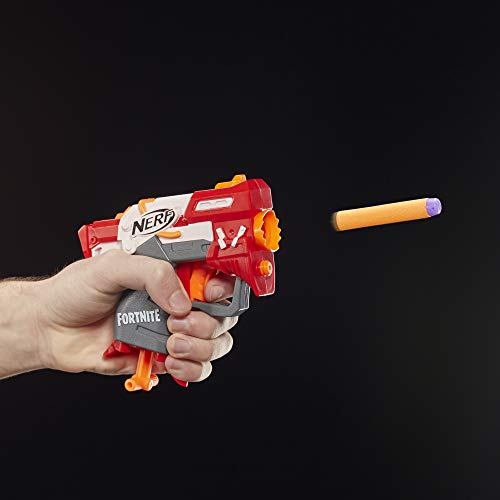 Nerf Fortnite TS MicroShots Dart-Firing Toy Blaster and 2 Official Elite Darts For Kids, Teens, Adults