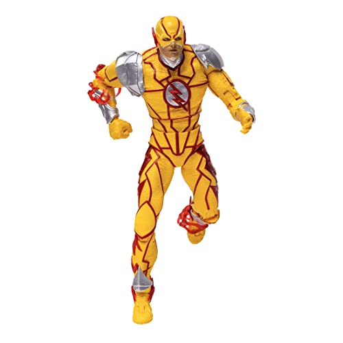 McFarlane Toys, DC Gaming 7-inch Reverse Flash Action Figure with 22 Moving Parts, Collectible DC Injustice 2 Game Figure with Stand Base and Unique Collectible Character Card – Ages 12+