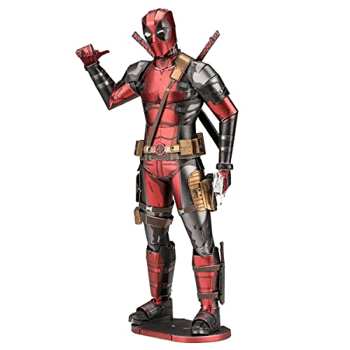 Metal Earth Fascinations Marvel Deadpool 3D Metal Model Kit Bundle with Tweezers