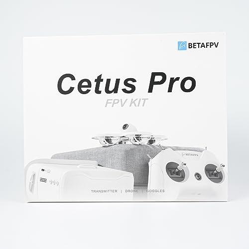 BETAFPV Cetus Pro FPV RTF Drone Kit with Remote Control FPV Goggles with Altitude Hold Self-Protect 3 Flight Mode Turtle Mode Ready to Fly Easy to Start Drone Kit for FPV Beginners Teenager Adults