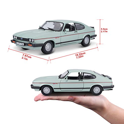 Bburago 15621093BL Ford 1:24 Capri (1982), Green