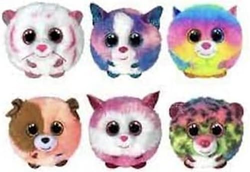 TY 2007540 Gizmo Cat Puffies Plush Animal, Multicolor