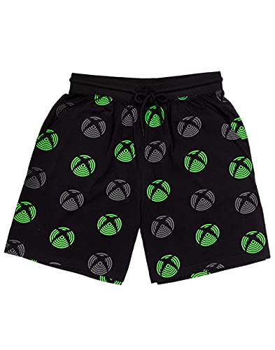 Xbox Pyjamas For Men | Adults Green Black T-Shirt & Shorts Gamer Pjs | Game Console Merchandise Gifts XL