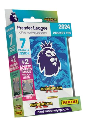 Panini Premier League 2023/24 Adrenalyn XL - Football Cards - Pocket Tin (Blue)
