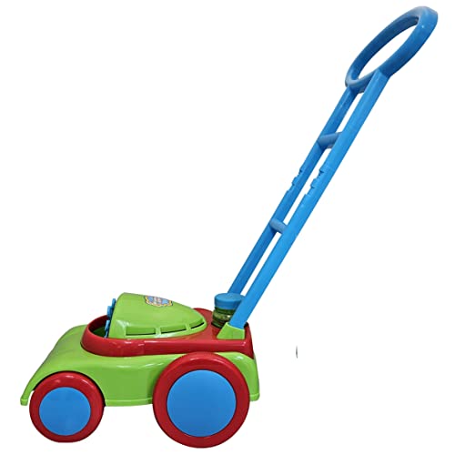 Bubble Mania Bubble Lawn Mower Toy - Friction Powered, No Batteries Required - Bubble Mower For Kids - Kids Garden Toys - Kids Toy Bubble Lawnmower - Toddler Outdoor Garden Toys For 2 Year Olds Plus