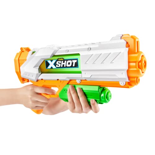 X-Shot Water Fast-Fill Medium Water Blaster 2 Pack, Water Gun, Summer Outdoor Pool Toy (2 Water Blasters Included), mailer box