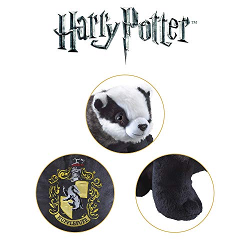 The Noble Collection Harry Potter Hufflepuff House Mascot Plush & Cushion - Officially Licensed 13in (34cm) Hufflepuff Badger Plush Toy Dolls Gifts