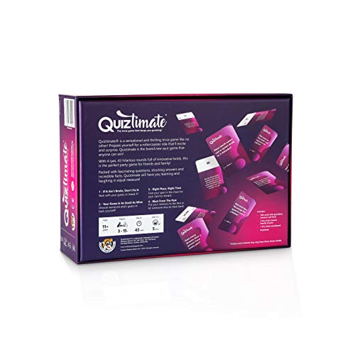 QUIZTIMATE - The trivia game that keeps you guessing! - The hilarious 4-round quiz game that anyone can win, perfect for friends and family!