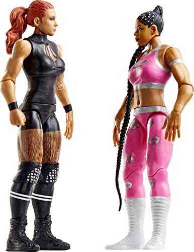 Mattel WWE Becky Lynch vs Bianca Belair Championship Showdown Action Figure 2-Pack with RAW Women's Championship, 6-inch