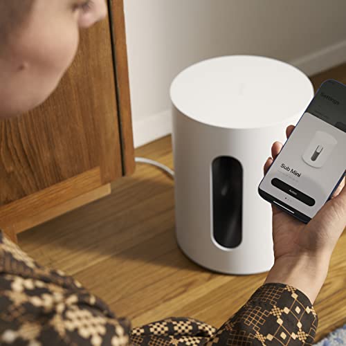 Sonos Sub Mini. Deepen your enjoyment of TV, films, and more with bold bass when you pair Sub Mini with Beam, Ray, Era 100, One, or One SL. (Black)