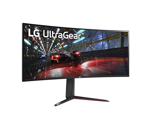 LG UltraGear Monitor 38GN950P - 37.5 inch, 21:9 Ratio, QHD+ Curved, 160Hz (O/C), 1ms (GtG), Nano IPS Display, HDR 600, G-Sync Compatible, AMD FreeSync Premium Pro