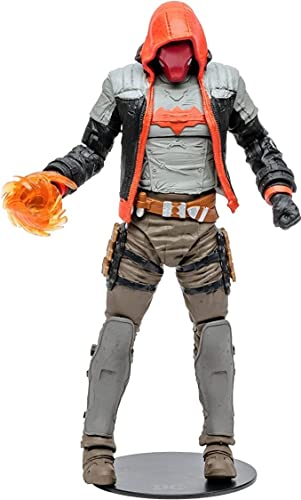 McFarlane Toys, DC Gaming 7-inch Red Hood Action Figure with 22 Moving Parts, Collectible DC Batman Arkham Knight Figure with Stand Base and Unique Collectible Character Card – Ages 12+