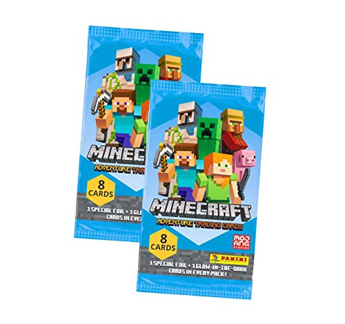 Panini Minecraft Trading Cards - Trading Cards Adventure Series 1 - Card Selection (2 Boosters)