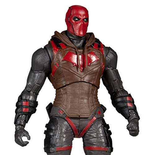 McFarlane Toys, DC Gaming 7-inch Red Hood Action Figure with 22 Moving Parts, Collectible DC Gotham Knights Game Figure with Stand Base and Unique Collectible Character Card – Ages 12+