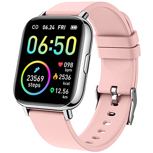 Smart Watch, Fitness Tracker 1.69" Touch Screen Fitness Watch with Heart Rate Sleep Monitor, Step Counter Smart Watch for Women Men Activity Trackers IP68 Waterproof Smartwatch for iOS Android
