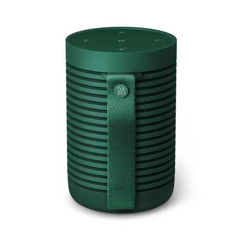 Bang & Olufsen Beosound Explore - High-end Wireless Portable Bluetooth Speaker for Outdoor, Home and Travel, 360 Degree IP67 Waterproof Speaker with Playtime Up to 27 Hours - Green