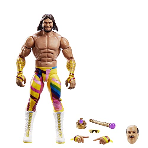 WWE Elite Action Figure WrestleMania “Macho King” Randy Savage with Accessory and “Mean” Gene Okerlund Build-A-Figure Parts, HKP10