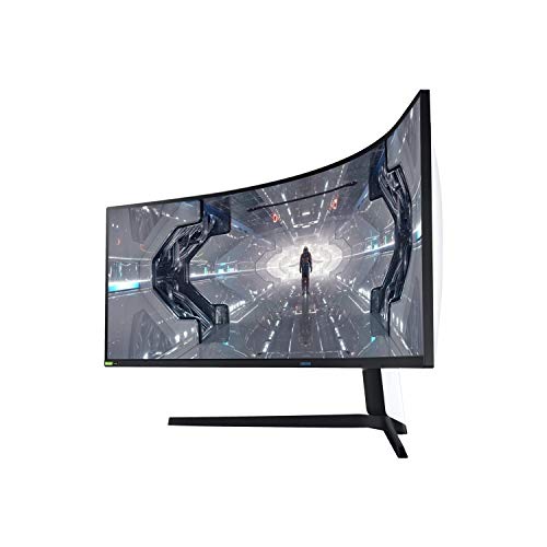 Samsung Odyssey G9 Curved Gaming Monitor, 49 Inch, 240hz, 1000R, 1ms, 1440p, Black White