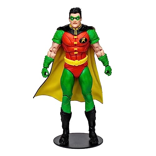 McFarlane Toys, DC Multiverse Robin Tim Drake (Robin: Reborn) 7-inch Action Figure, includes Collectible Unique Collector Character Card, Multicolour – Ages 12+